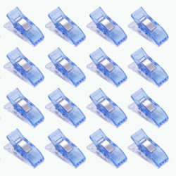 10p. sewing clips - blue