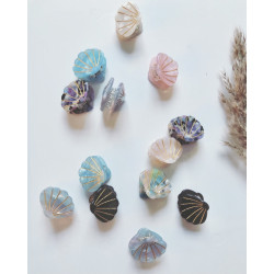 Small hair clips mussel -...