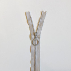 Zipper with ring  - beige...