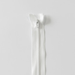 Zipper closed-end - white...