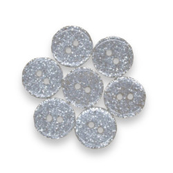 Button with glitter 13 mm