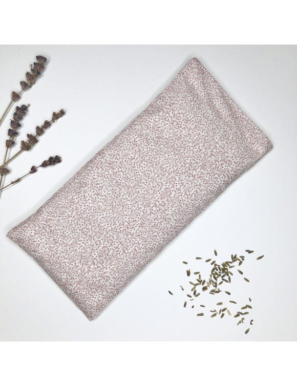 Yoga eye pillow made with Liberty Annabel pale rose