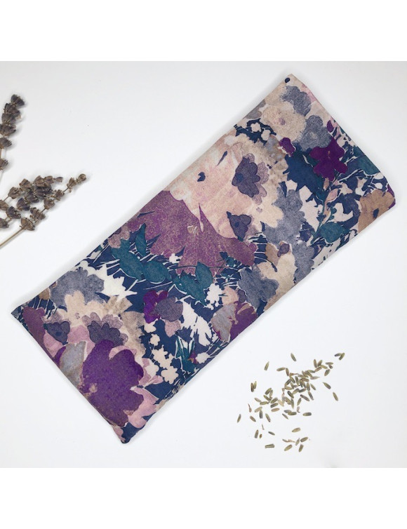 Yoga eye pillow made with Liberty Mauve