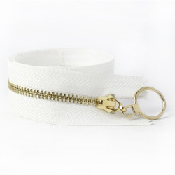 Zipper with "gold" ring...