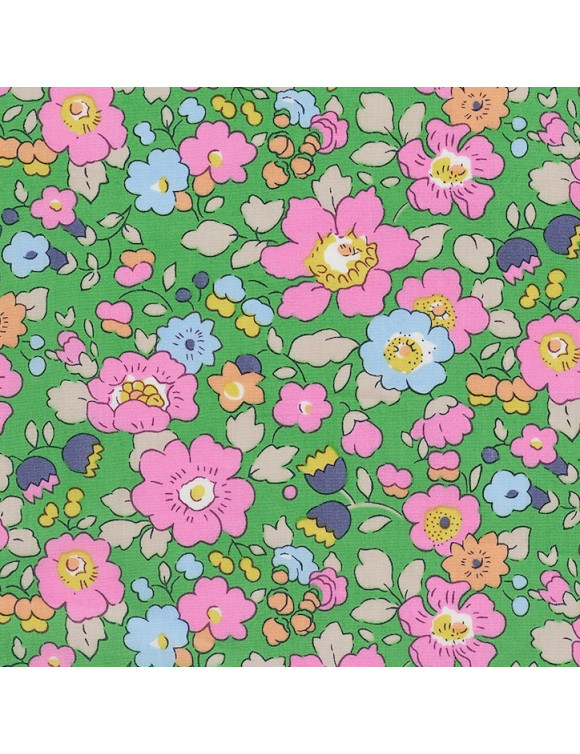 Betsy Meadow Liberty Fabrics green