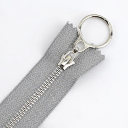 Zipper with ring closed-end...