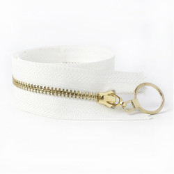 Zipper with ring "gold"...