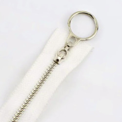 Zipper with ring closed-end...