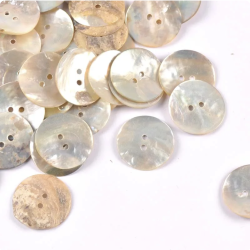 Button pearl shell - 15 mm