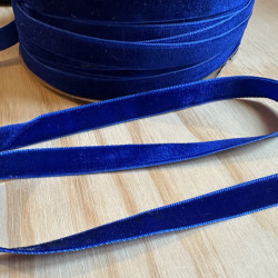 Velvet ribbon - cobalt blue