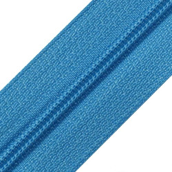 Zipper closed-end - blue 37 cm