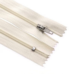 Zipper closed-end - ecru 47 cm