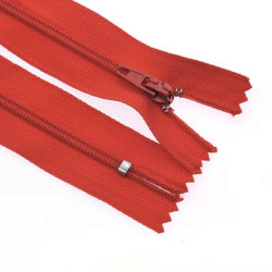 Zipper closed-end - red 37 cm