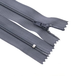 Zipper closed-end - grey 37 cm