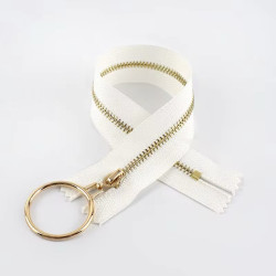 Zipper with LARGE "gold"...