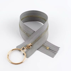 Zipper with LARGE "gold"...