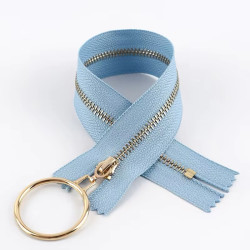 Zipper with LARGE "gold"...