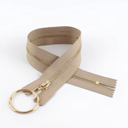 Zipper with LARGE "gold"...