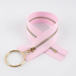 Zipper with LARGE "gold"...