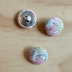 Fabric button Liberty Poppy...