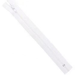 Zipper 55 cm- white
