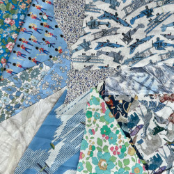 Skæve Liberty-rester 10x10...