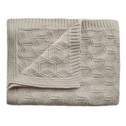 Knitted baby blanket Mushie...