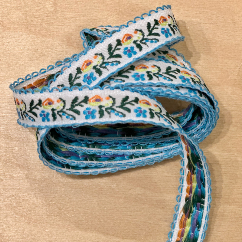 Embroidered webbing  2 cm...