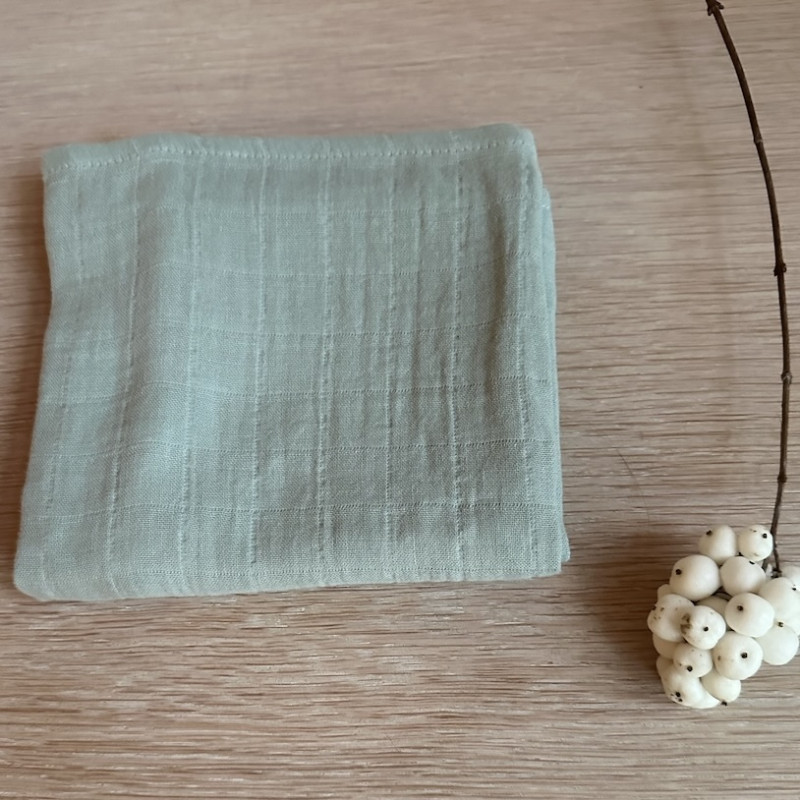 Soft muslin cloths - dusty...