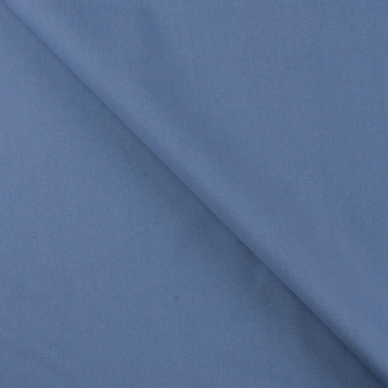 Bomuld Lux poplin - jeans blå