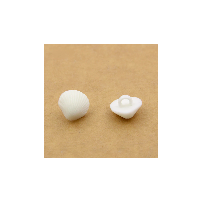 Button plastic mussel - 13 mm