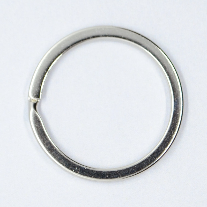 Key ring flat metal - 35 mm