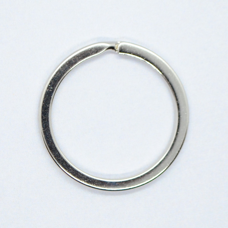 Key ring flat metal - 30 mm