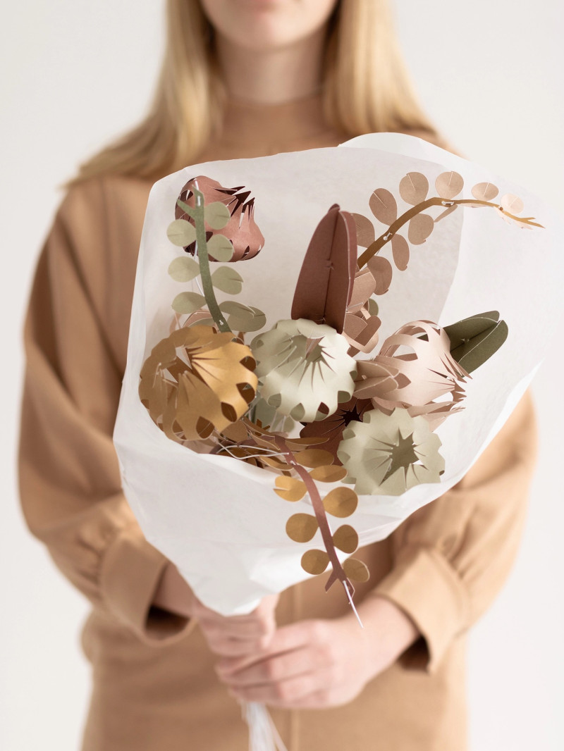 DIY 12 papir engblomster –...