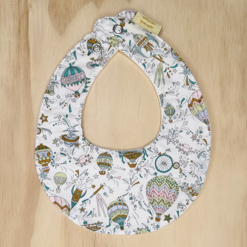 Bib made with Liberty - Sky...