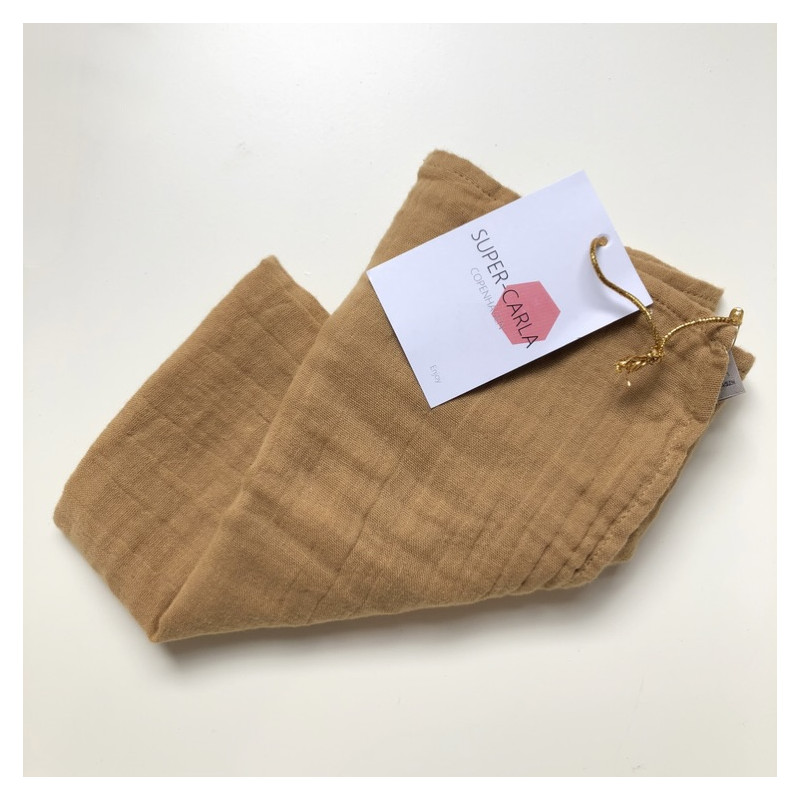Soft muslin cloths - cinnamon