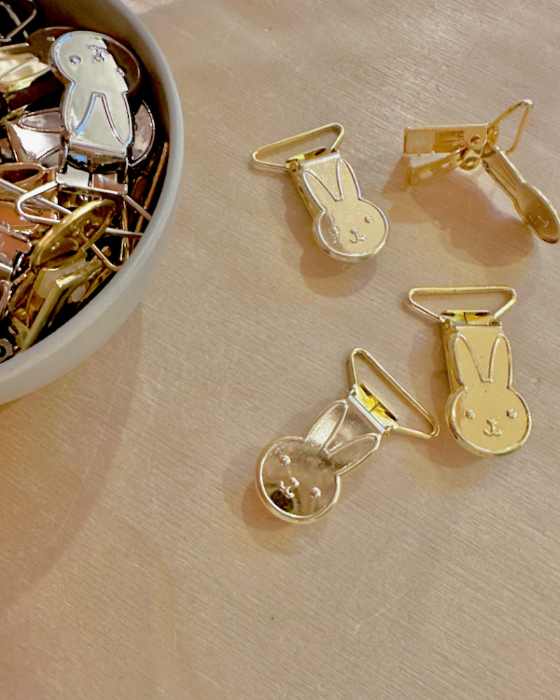 Clips for pacifier string...