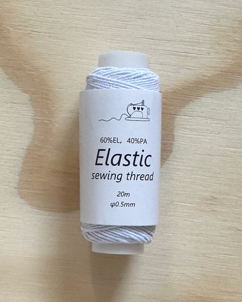 Elastiktråd - hvid