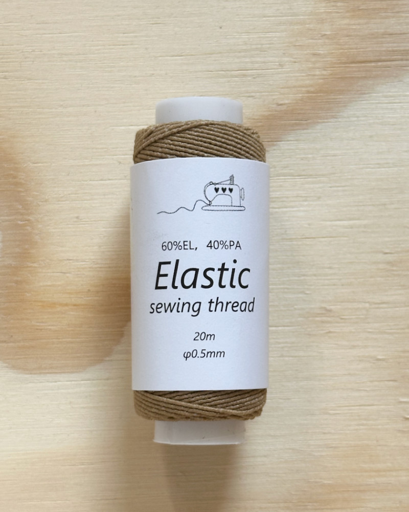 Elastic thread - caramel
