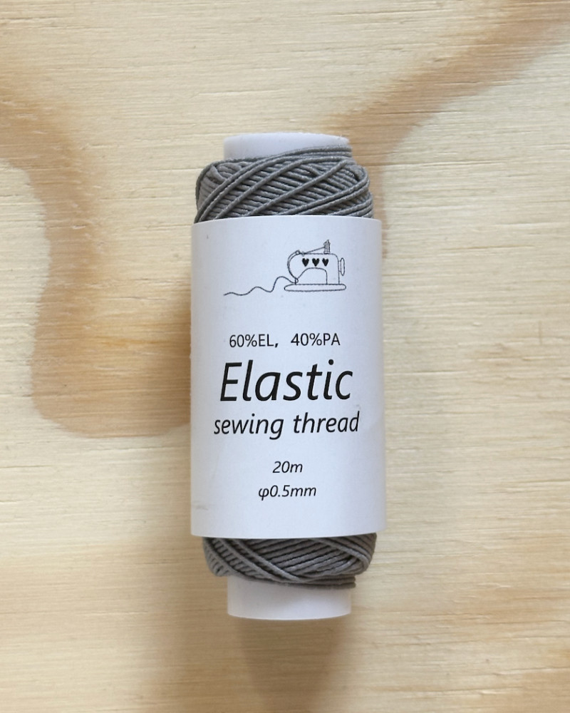 Elastic thread - grey