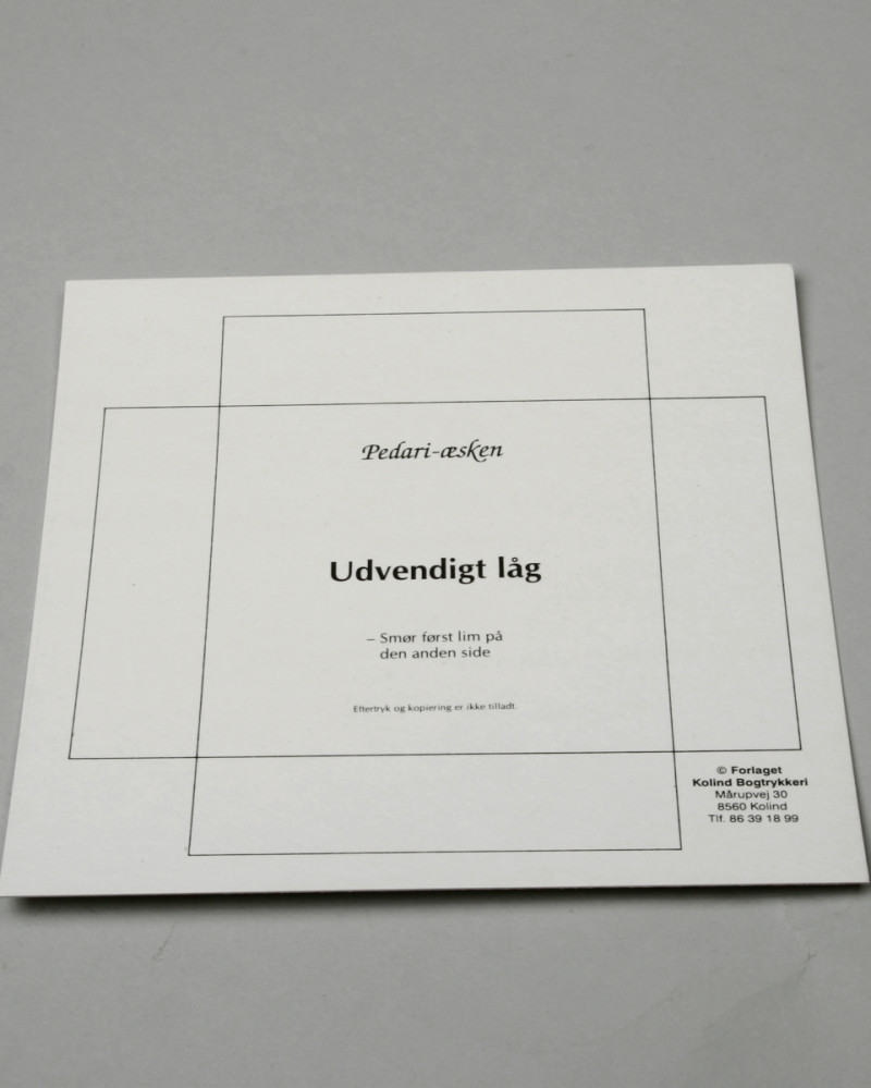 Pedari box template square...