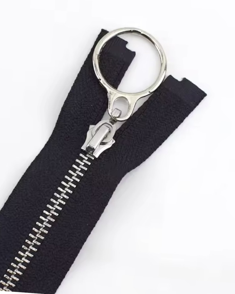 Zipper with ring closed-end...