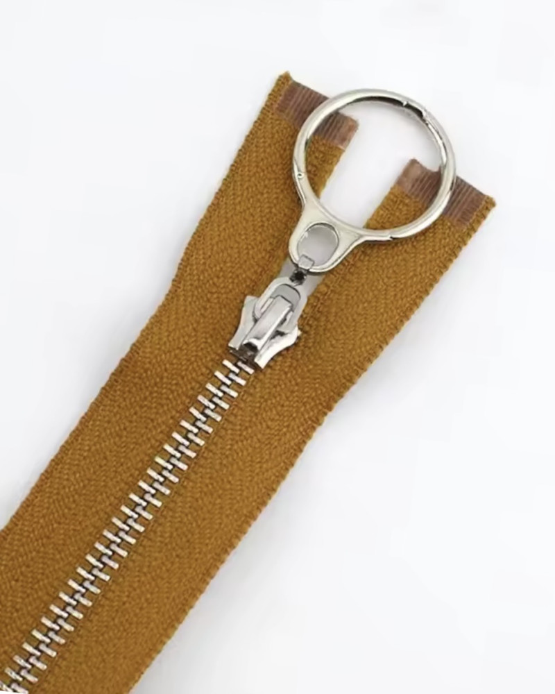 Zipper with ring closed-end...