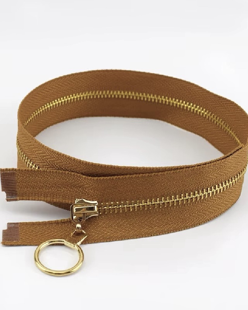 Zipper with "gold" ring...