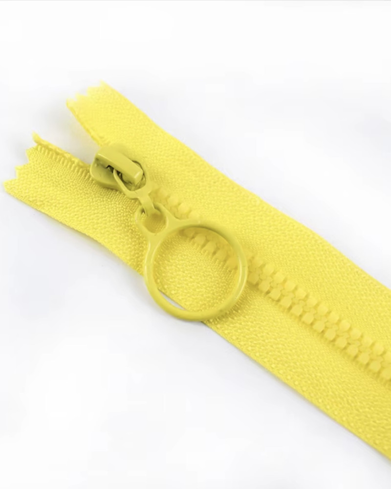 Zipper closed-end with ring...