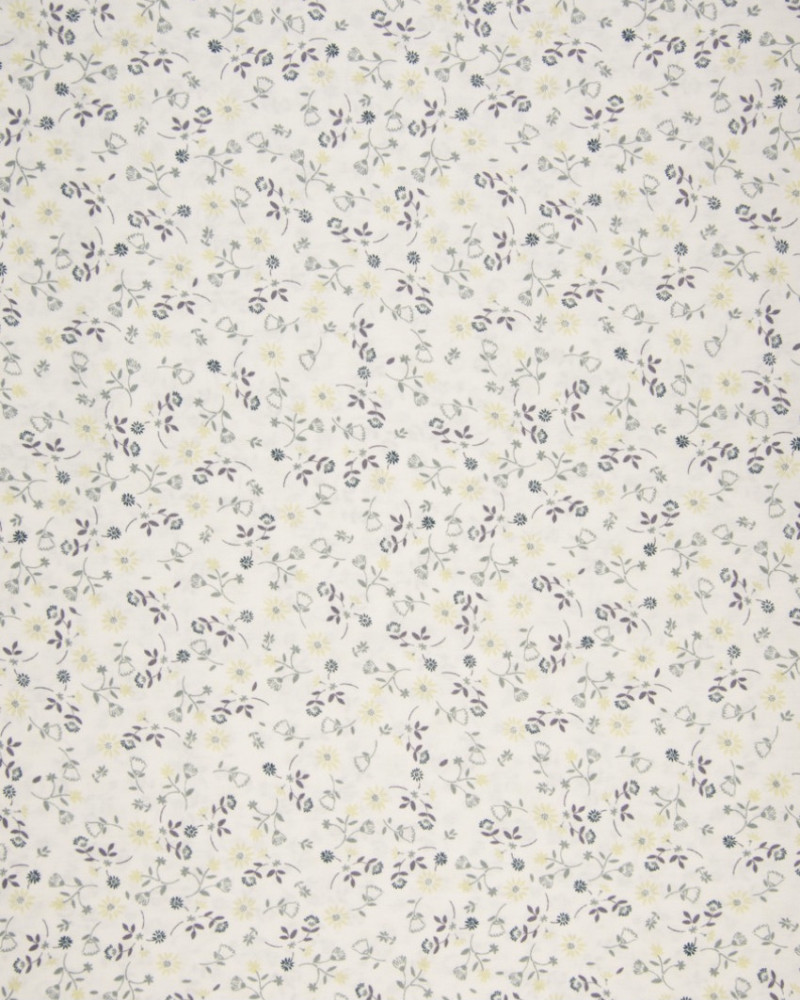 Cotton with flower print -...