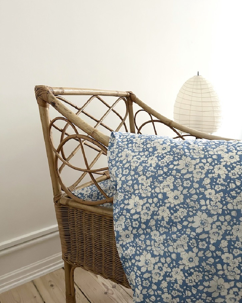 Baby bedlinen with Liberty...