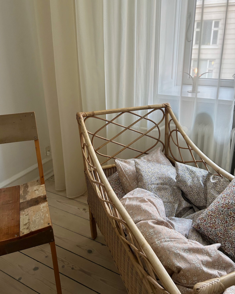 Baby bedlinen made with...