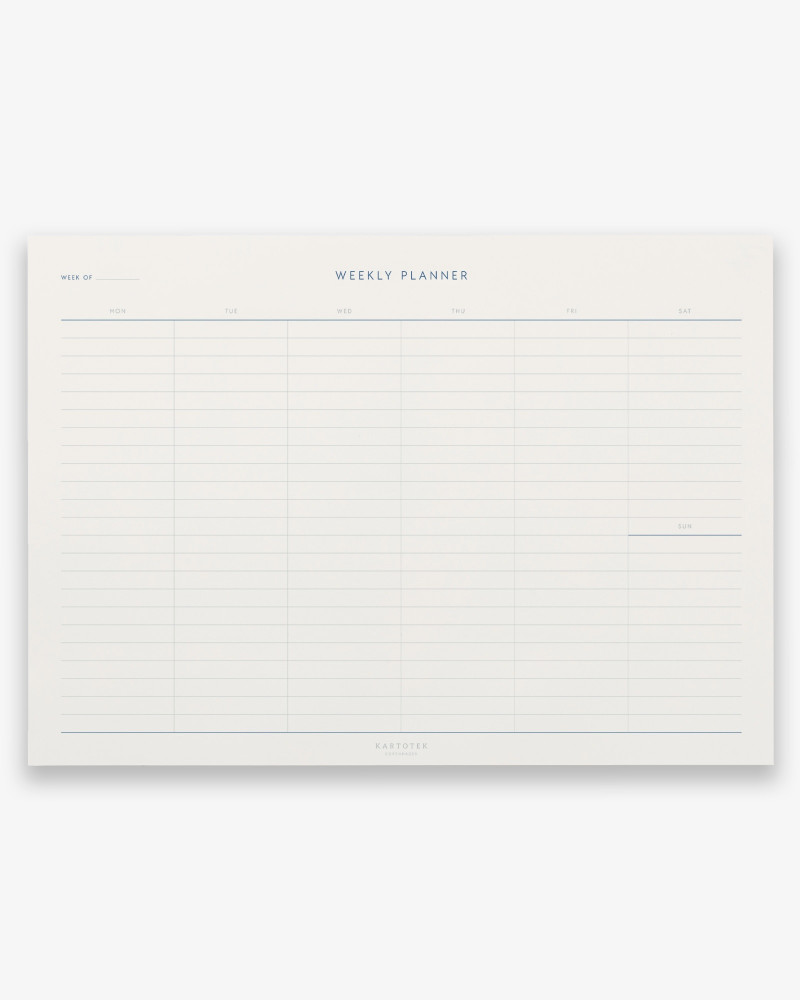 Weekly Planner notepad...