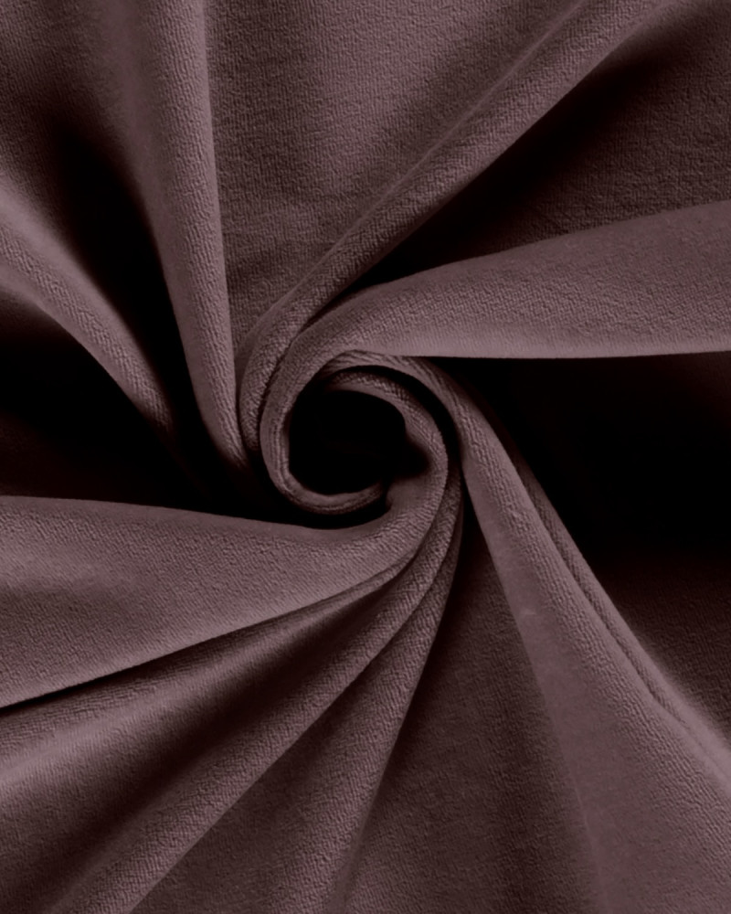 Velour metervare - mauve